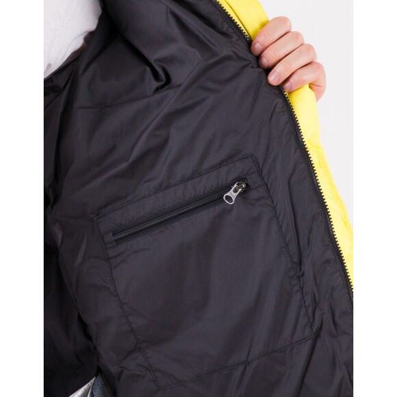 The North Face HMLYN 550 Down Parka Jacket Yellow Black Men Size XXL 2XL NWT TNF - Picture 6 of 9